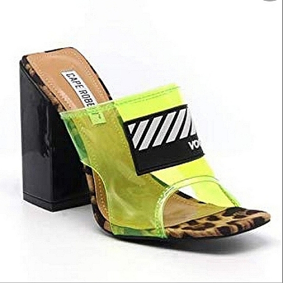 Cape Robbin Camryn Perspex High Heels - Picture 1 of 12